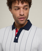 【50%OFF】オールシーズン ポロ ピンストライプ - クラブグレー