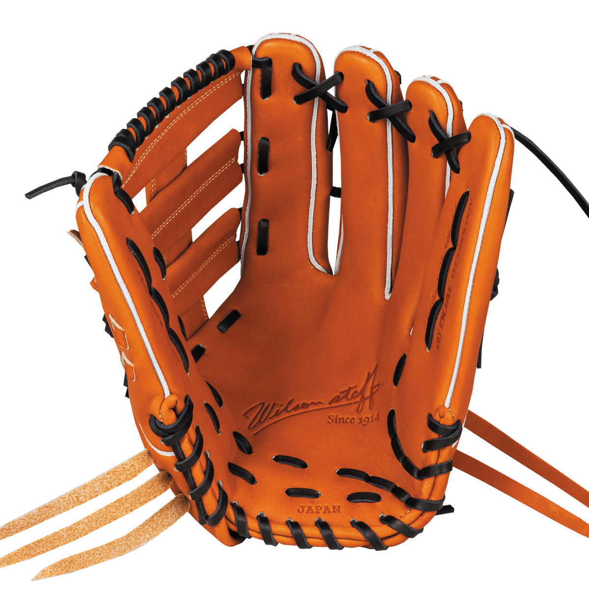 軟式用 Wilson Staff DUAL 外野手用 D8型 - Tオレンジ