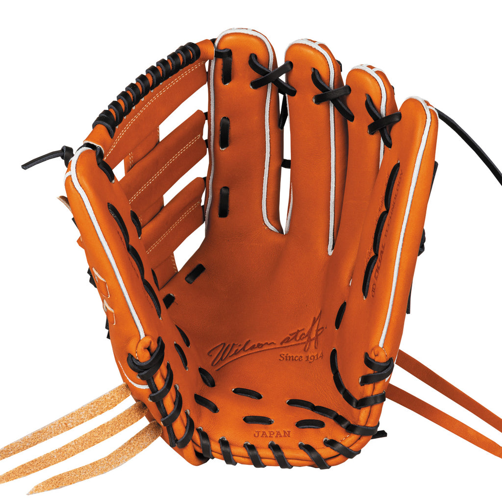 ウィルソンスタッフ 軟式 外野用 D8型 軟式用 Wilson Staff DUAL 外野手用 D8型 - Tオレンジ by Wilson Japan