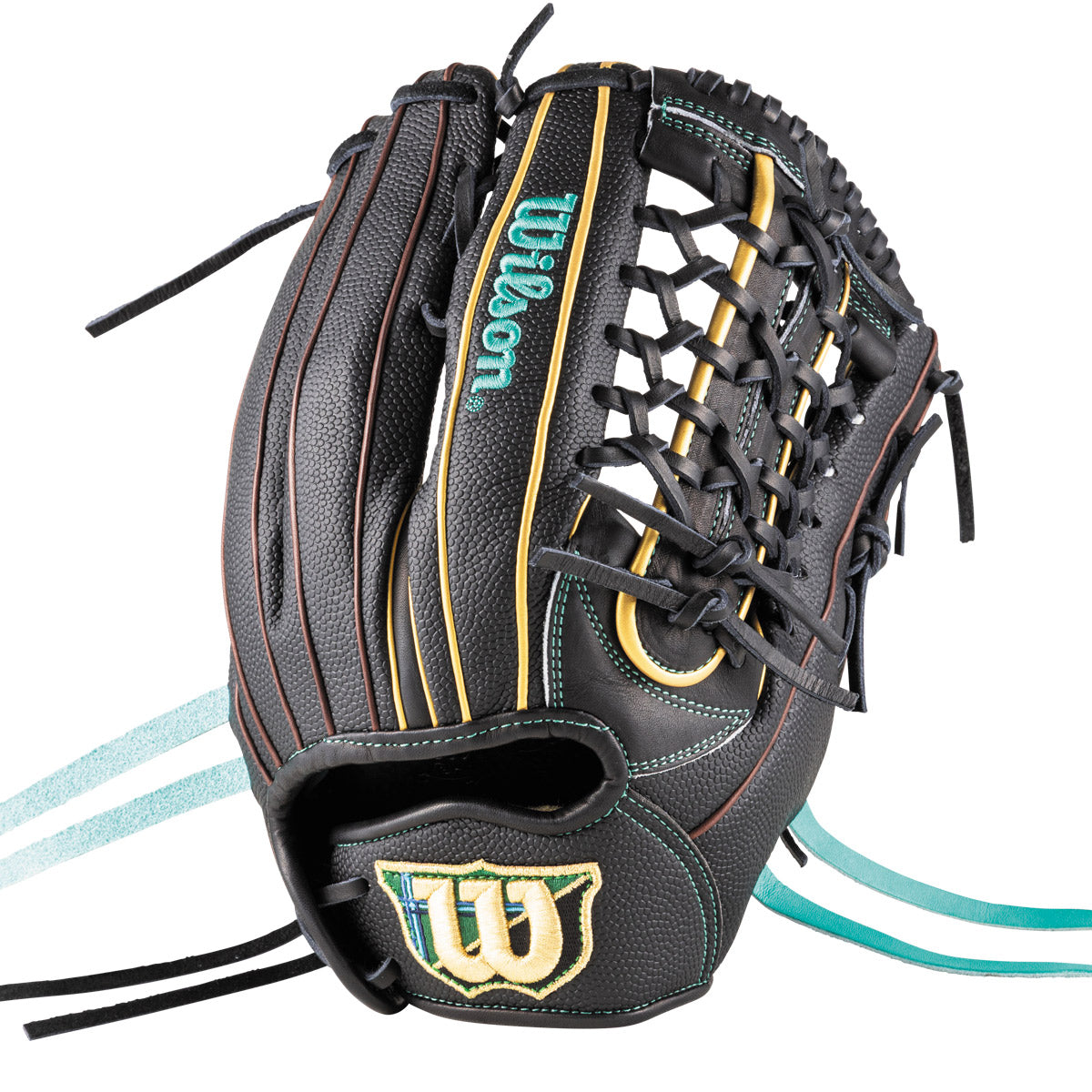 女子ソフトボール用 Wilson Queen DUAL ユーティリティ用 95 - ブラック/ブラックSS