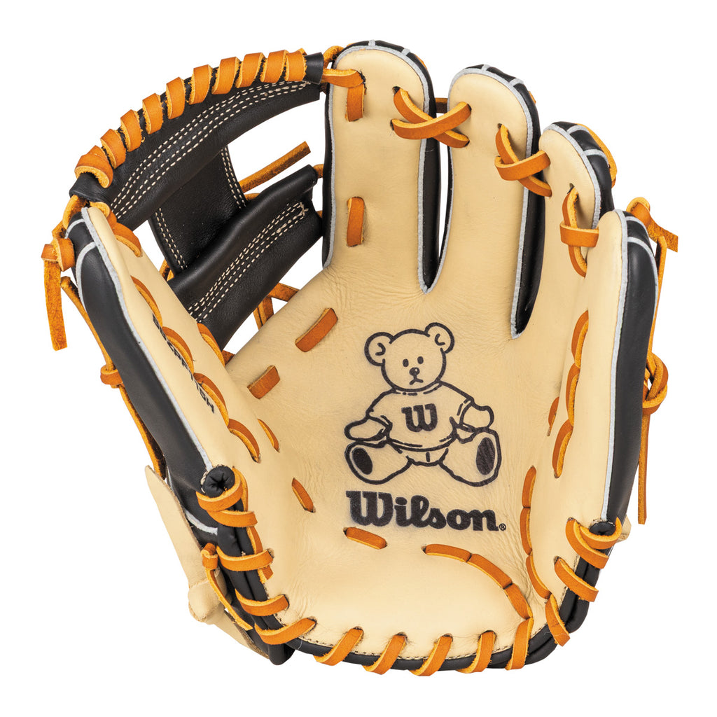 ソフトボール用 Wilson Bear DUAL M - ブロンド×ブラック by Wilson
