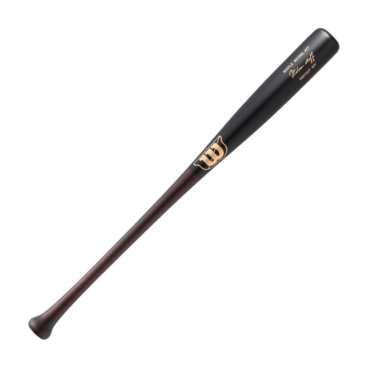 Wilson Staff メープル 軟式用木製 (22T型) - ブラック×ダークブラウン