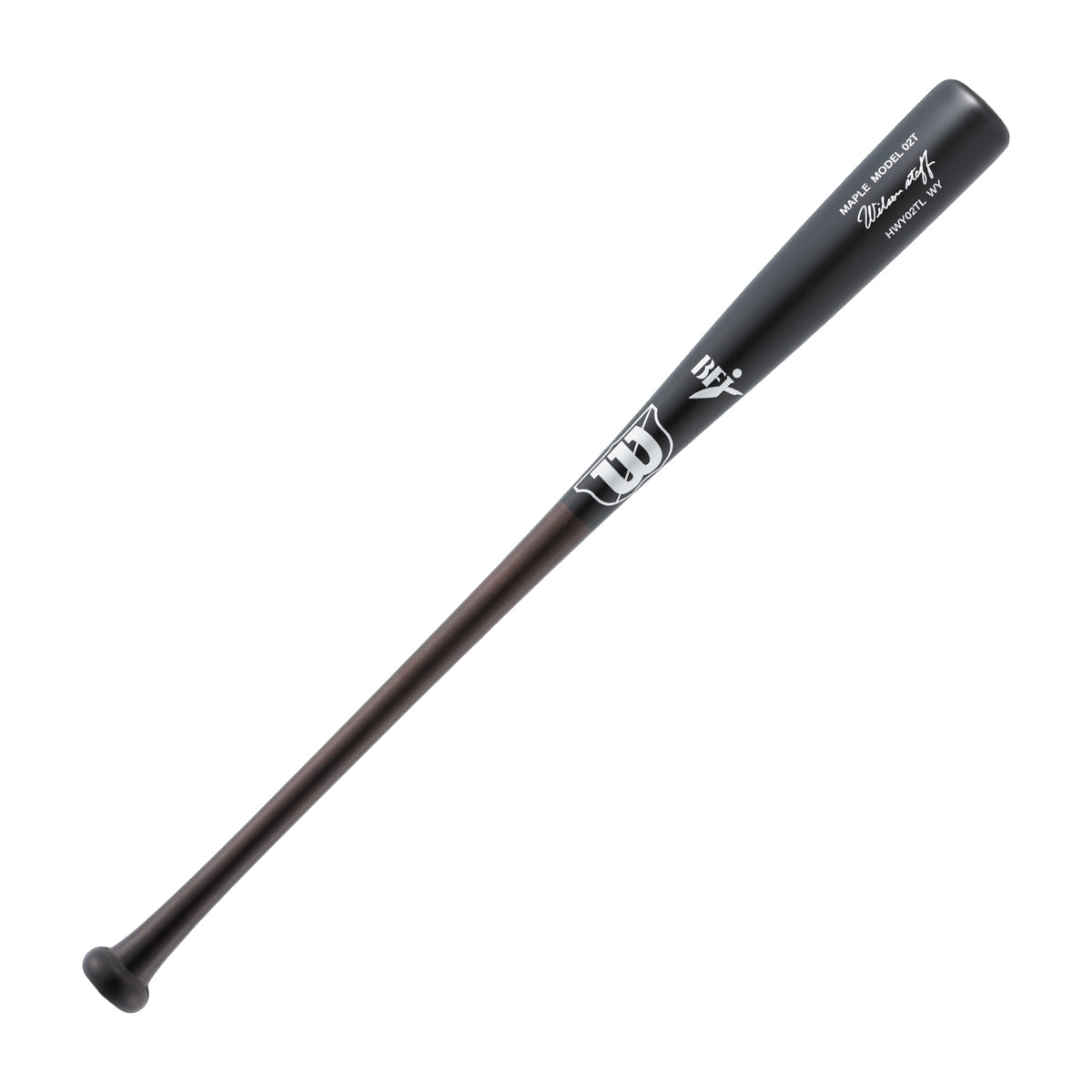 Wilson Staffメープル 硬式用木製 超軽量(02T型) - ブラック×ダークブラウン