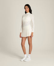 オールデイ モックネック レース - ホワイト