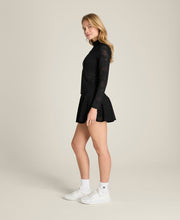 オールデイ モックネック レース - ブラック