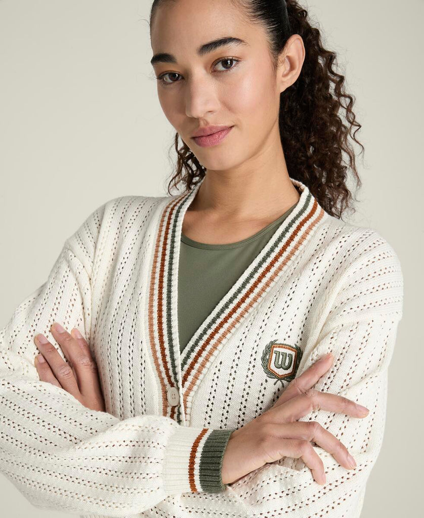 ウィルシャーカーディガン-ホワイト by Wilson Japan Sportswear