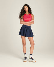 Pleated Skirt Short Classic Navy