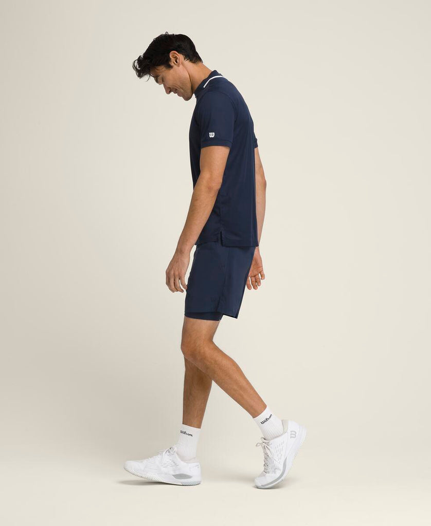 ダブルデイ ショートパンツ 7インチ - クラシックネイビー by Wilson