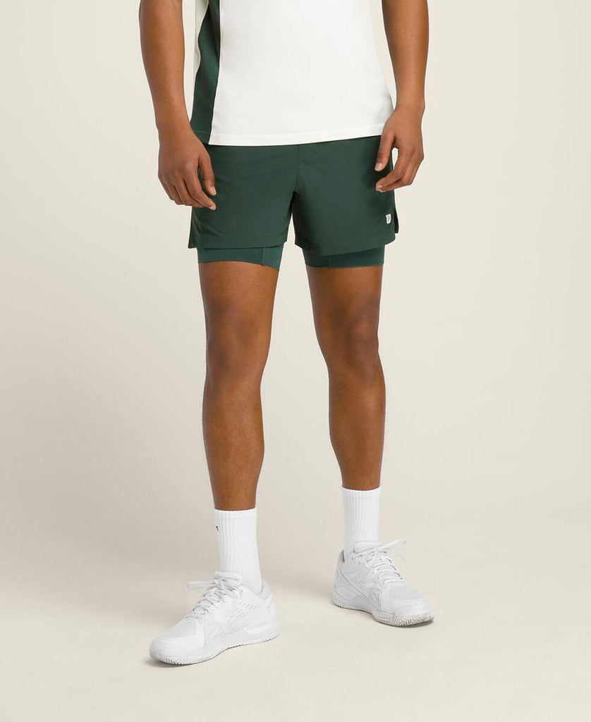 セットポイントショートパンツ5インチ（インナー付き） by Wilson