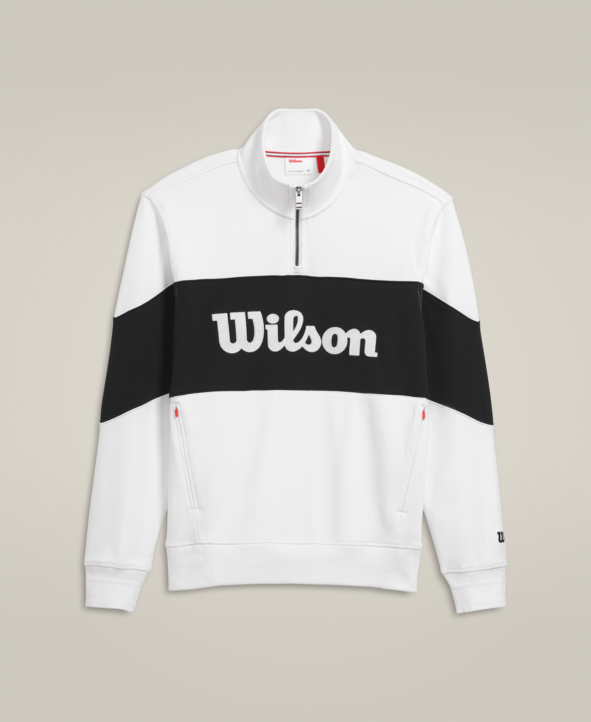 50%OFF】ミレニアム ハーフジップ - ホワイト by Wilson Japan 50%OFF】ミレニアム ハーフジップ - ホワイト by Wilson Japan