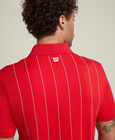 【50%OFF】オールシーズン ポロ ピンストライプ - レッド