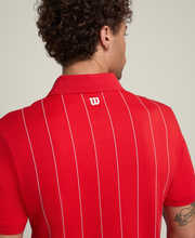 【50%OFF】オールシーズン ポロ ピンストライプ - レッド