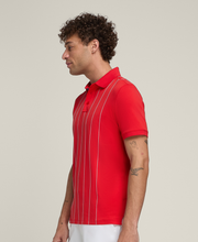 【50%OFF】オールシーズン ポロ ピンストライプ - レッド