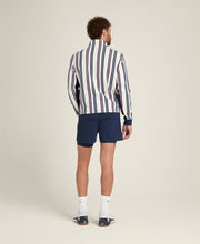 【30%OFF】クレアモント ウォームアップ ポップオーバージャケット - ストライプ