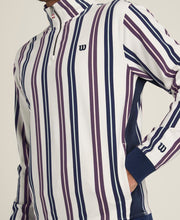 【30%OFF】クレアモント ウォームアップ ポップオーバージャケット - ストライプ