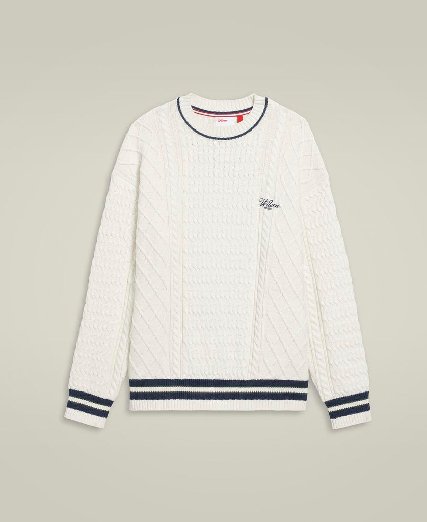 wilson ニット ヘリテージ ケーブルクルー セーター by Wilson Japan Sportswear