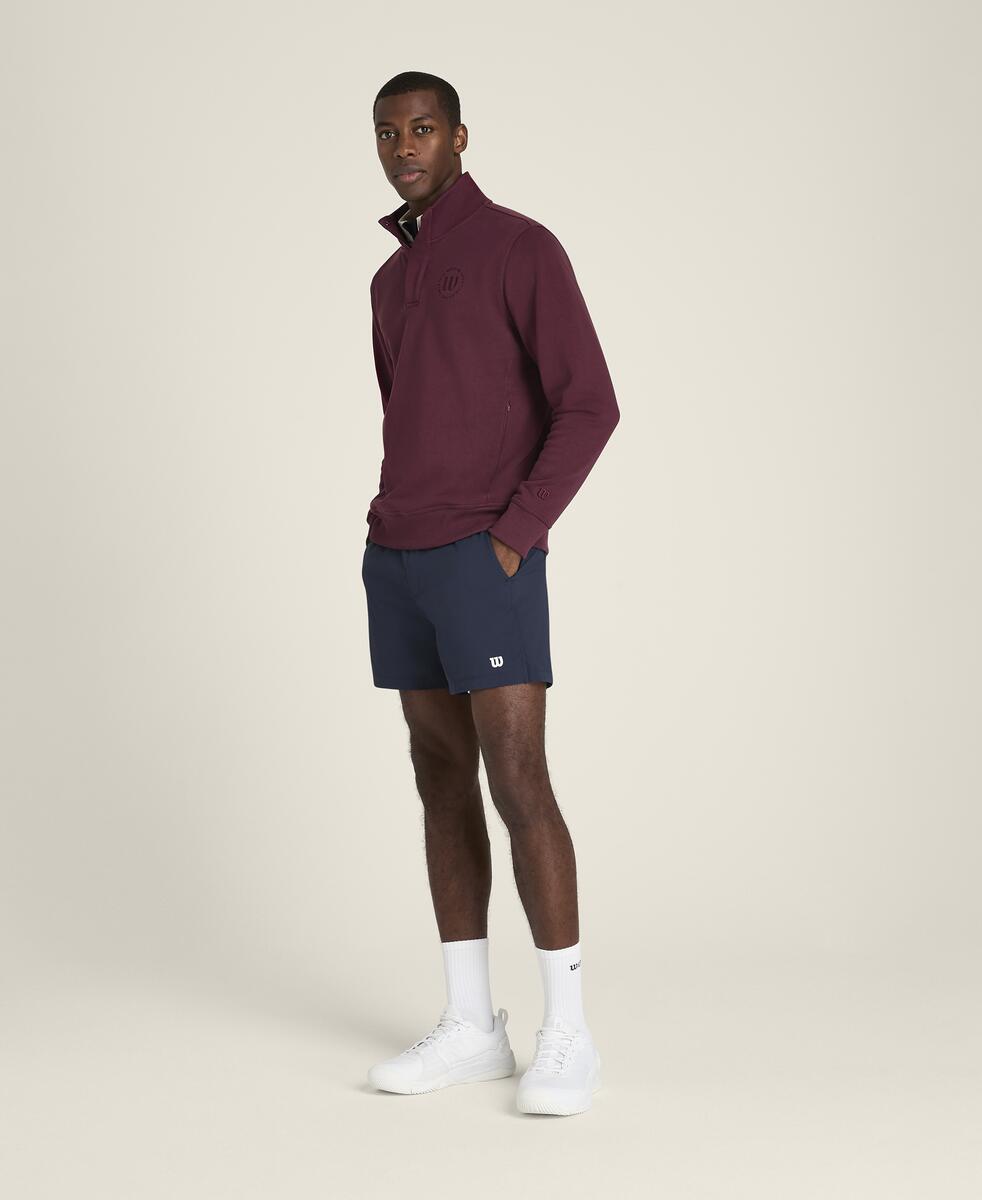 テニスクラブ ハーフジップ モックアップ スウェット