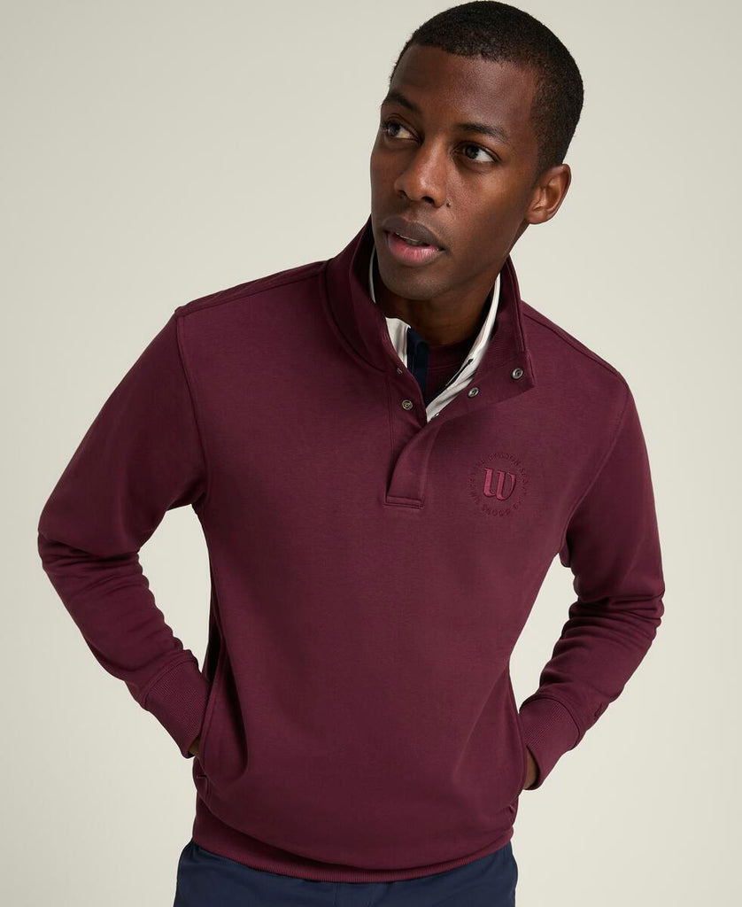 テニスクラブ ハーフジップ モックアップ スウェット - ポート