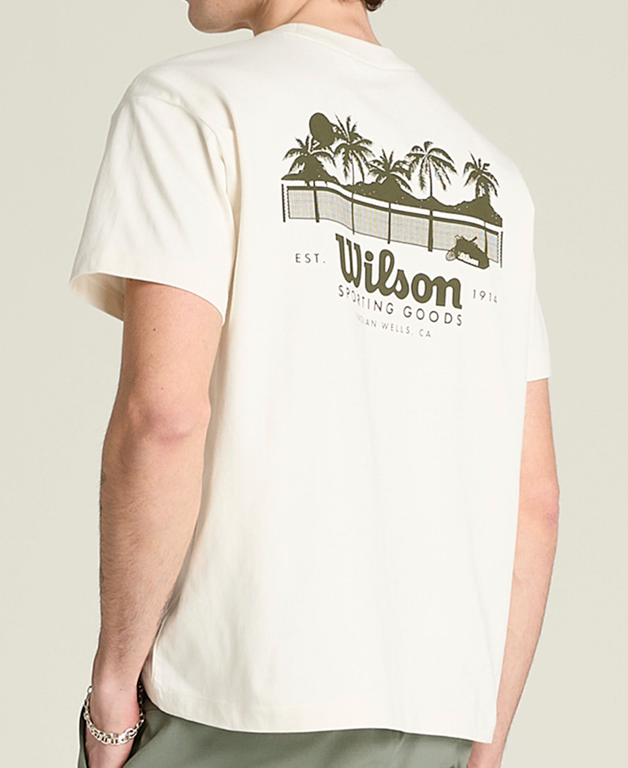 クラシックコットングラフィックTシャツ