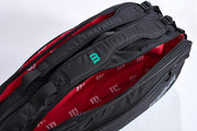 TEAM J 6PK RACKET BAG - ブラック