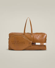 ショウマン レザー テニスバッグ - タン