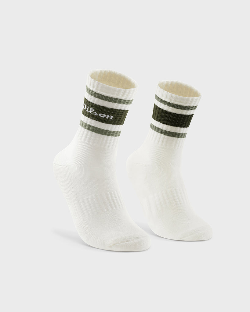 クルー ストライプ スクリプト ソックス by Wilson Japan Sportswear