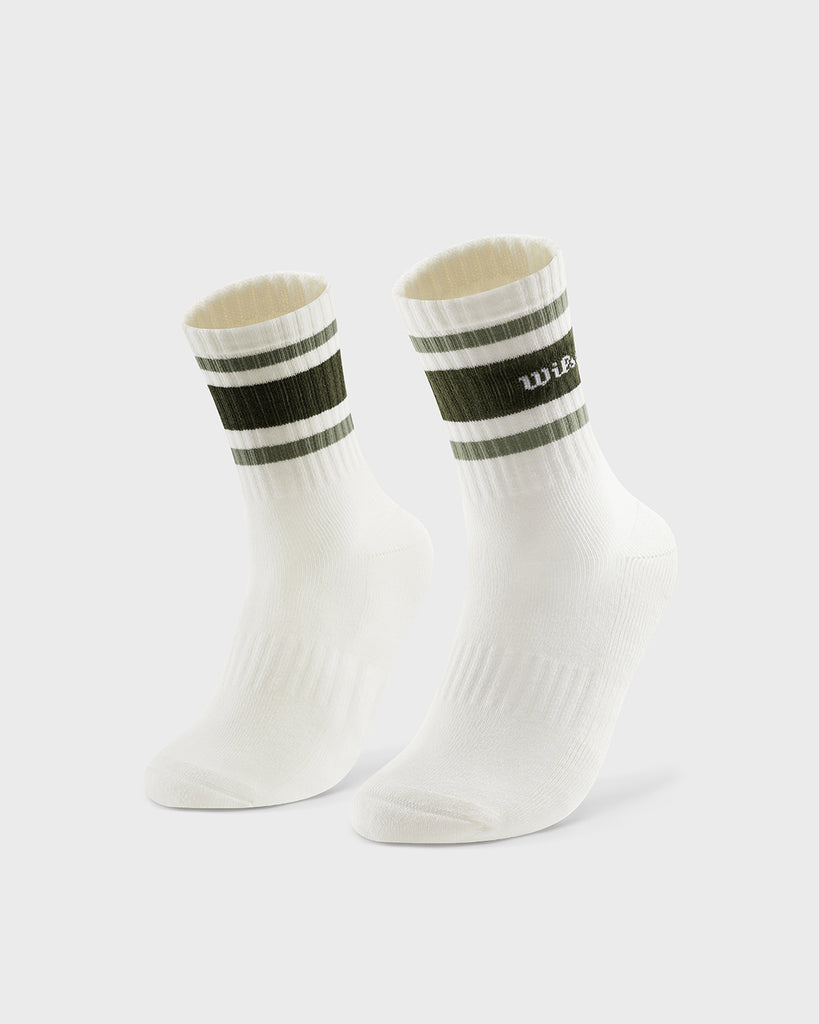 クルー ストライプ スクリプト ソックス by Wilson Japan Sportswear