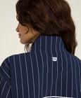 ダベンポート ウーブン ポップオーバー - クラシックネイビー/ピンストライプ