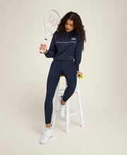 ダベンポート ウーブン ポップオーバー - クラシックネイビー/ピンストライプ