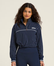 ダベンポート ウーブン ポップオーバー - クラシックネイビー/ピンストライプ