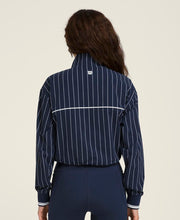 ダベンポート ウーブン ポップオーバー - クラシックネイビー/ピンストライプ