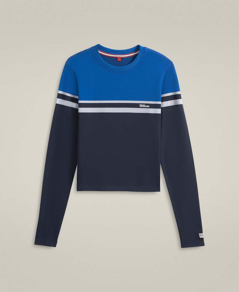 ブルックリン ロングスリーブ Tシャツ - クラシックネイビー by Wilson ブルックリン ロングスリーブ Tシャツ - クラシックネイビー by Wilson