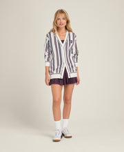 【30%OFF】スローバック カーディガン - ストライプ