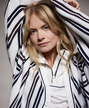 【30%OFF】スローバック カーディガン - ストライプ