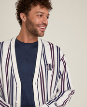 【30%OFF】スローバック カーディガン - ストライプ