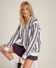 【30%OFF】スローバック カーディガン - ストライプ