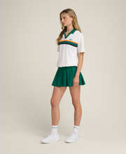 クラシック プリーツ ミニ スコート - クラブグリーン