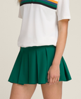 クラシック プリーツ ミニ スコート - クラブグリーン
