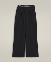 ウィン プリーツ パンツ - ブラック