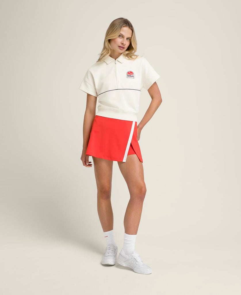 モナコ ハーフジップ ショートスリーブ スウェット - サンド by Wilson