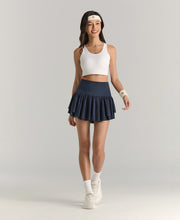 ミッドタウン ティアード スコート - パーフォレーテッド  -  クラシックネイビー