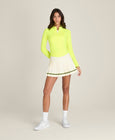 ベースライン ハーフジップ - テニスボールイエロー