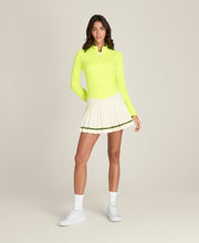 ベースライン ハーフジップ - テニスボールイエロー