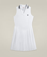 プリーツフロー ドレス - ホワイト