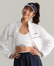 テニス ジップアップ - ホワイト