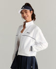 テニス ジップアップ - ホワイト