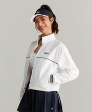 テニス ジップアップ - ホワイト