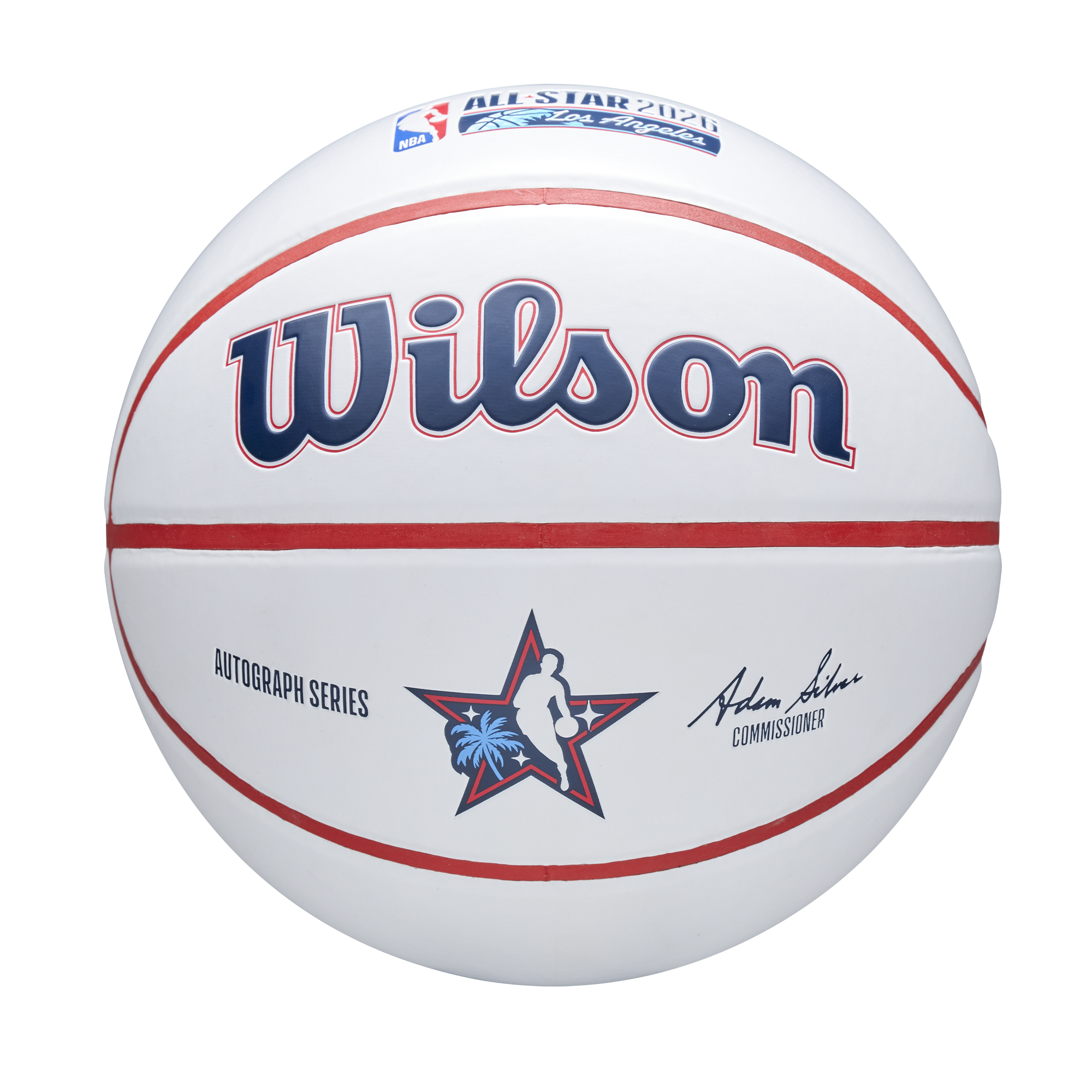 NBA ALL-STAR 2026 オートグラフボール バスケットボール - ホワイトタン