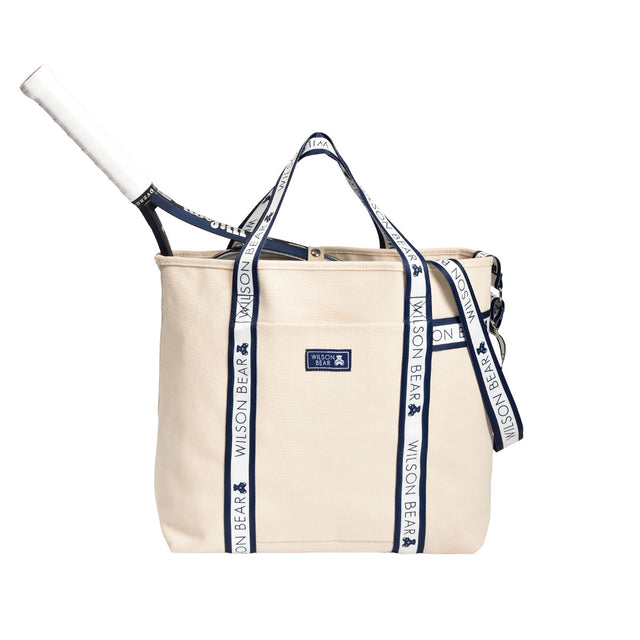 ONE BEAR CANVAS TOTE Natural