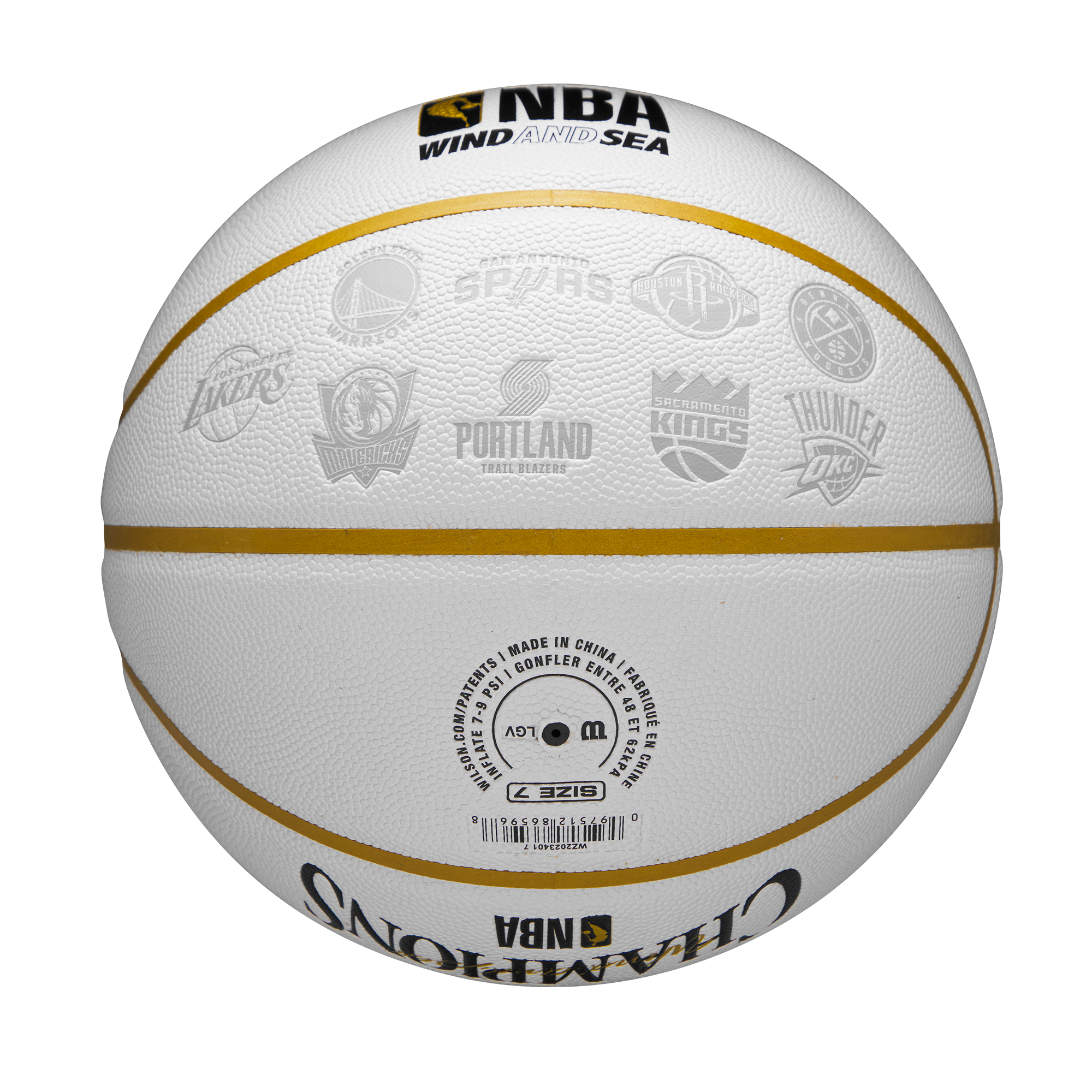NBA JAPAN GAMES 2019 バスケットボール7号 NBA × Wilson × WIND AND SEA トリプルコラボ バスケットボール 7号
